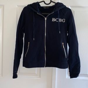 NWOT Vintage Y2K Black BCBG Sweater with Gemstones